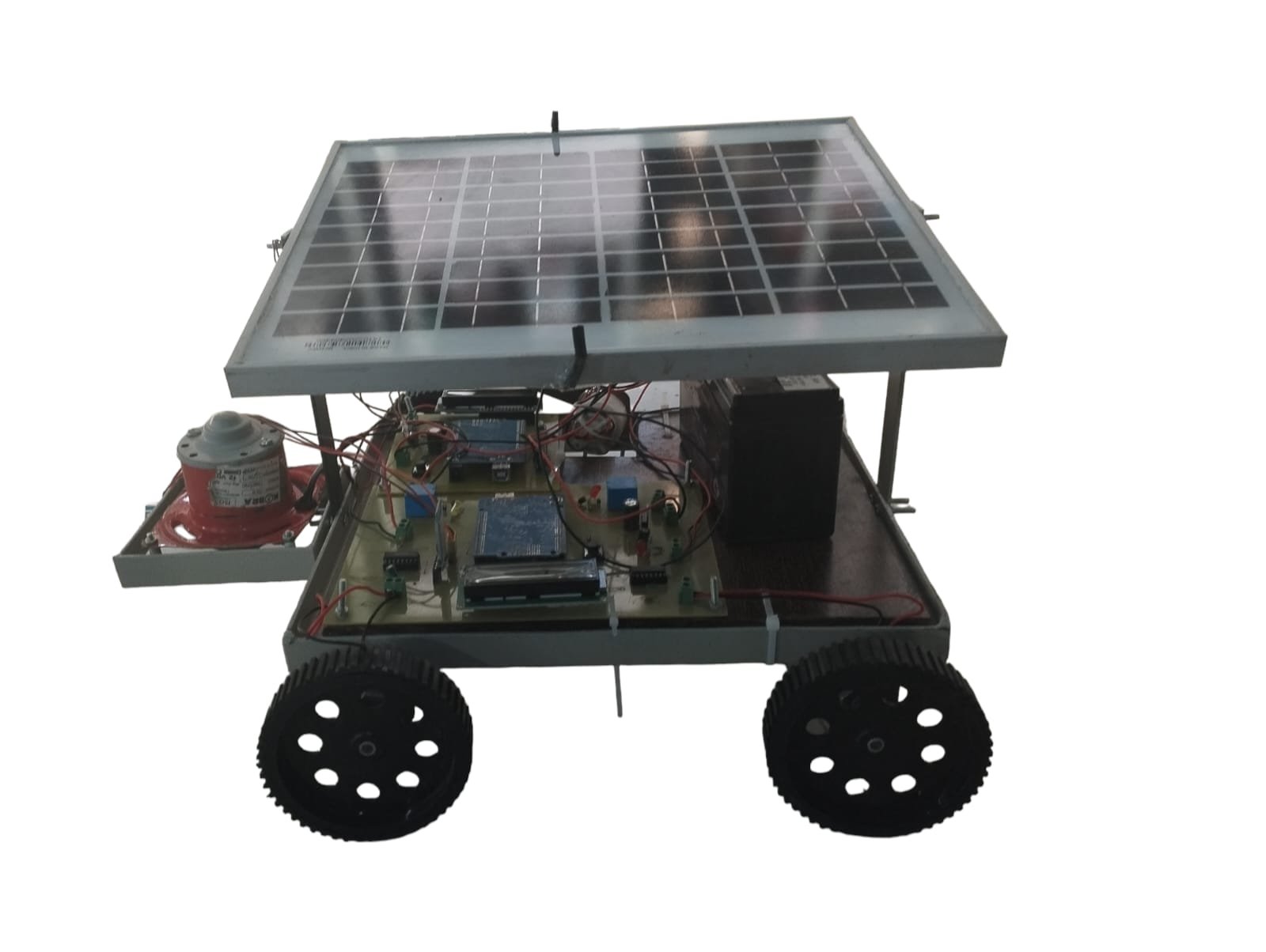Solar Grass Cutter with Adjustable Panel