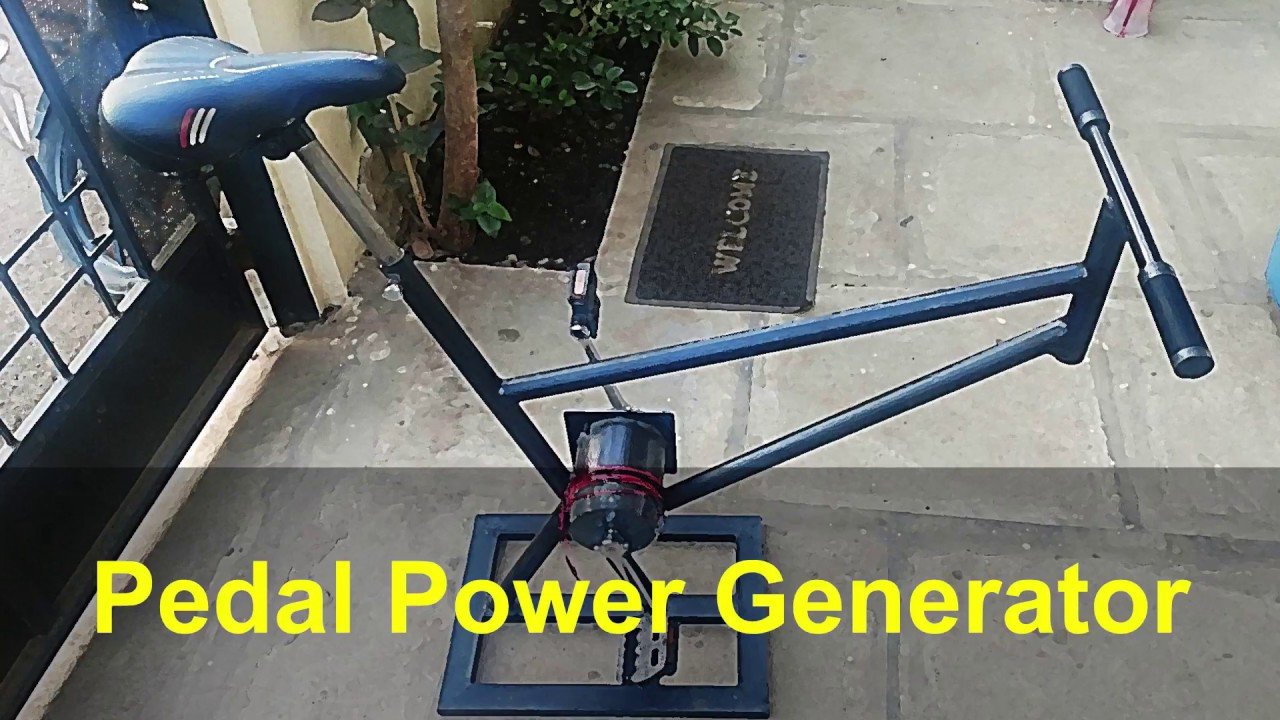 Pedal Powered Generator for Study Lamp